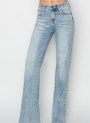 High Waisted Risen Jeans Light Wash ( 1- size 15 left)