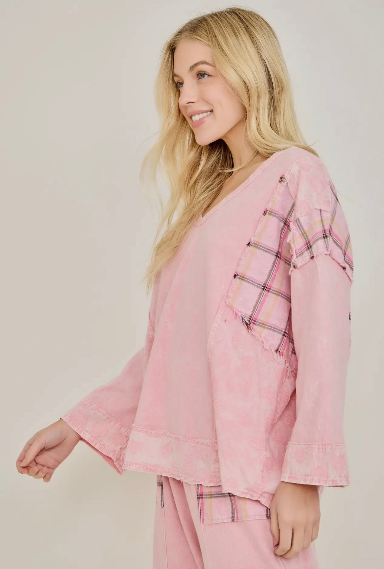 Pink Plaid JHer Top