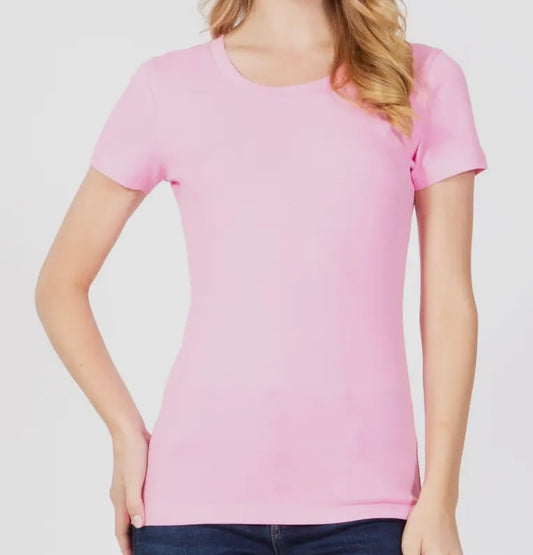 Pink Round Neck Tshirt