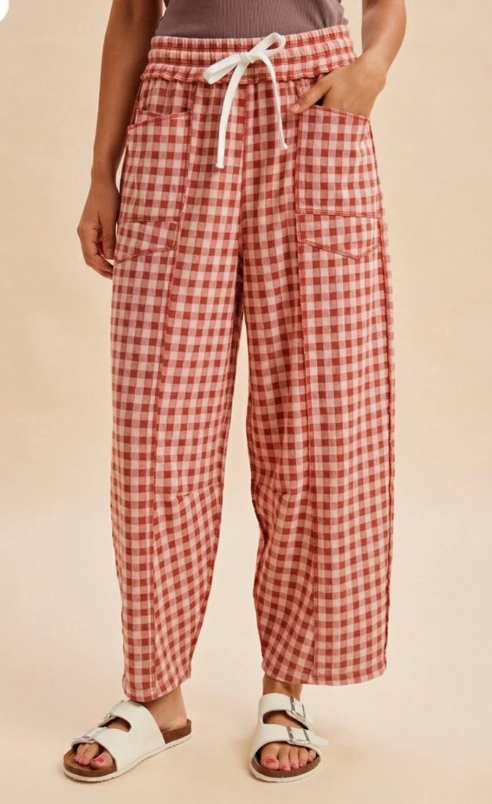 AW Gingham Butter Barrel