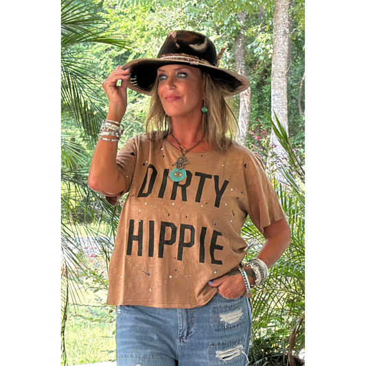 Dirty Hippie Tee - Vintage Chocolate