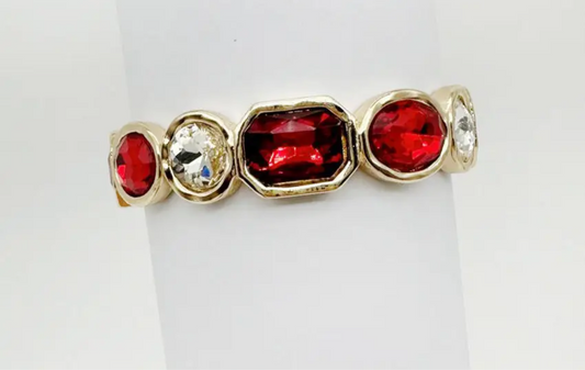 Gold and Red Bracelet