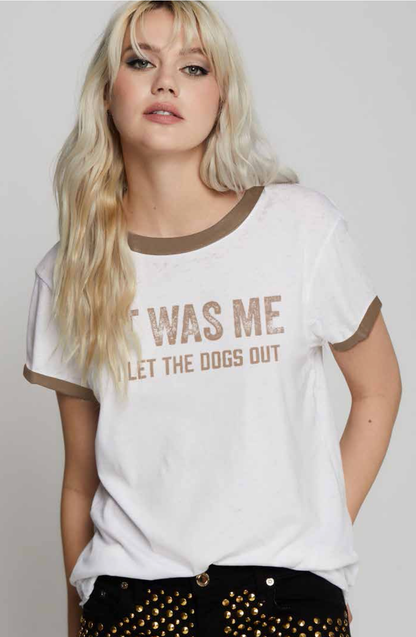 I Let The Dogs Out Burn Out Graphic Tee