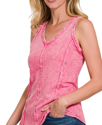 Mineral Wash Razor Back Tops