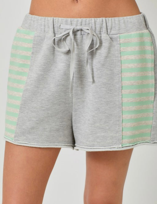 Gray and Lime Shorts