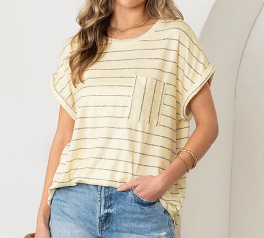 Vanna Banana Stripe Top