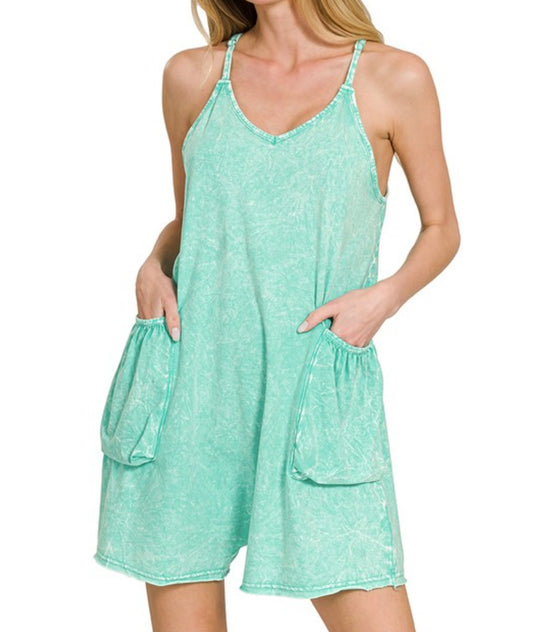 Halo Snow Mineral Wash Romper