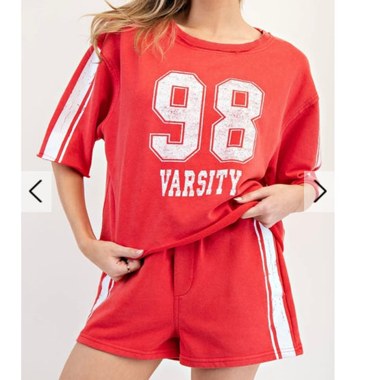 Red Varsity Top