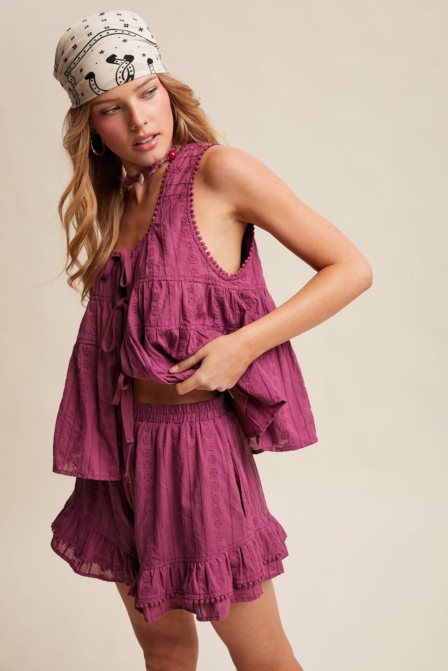 Plum Tired Short Set