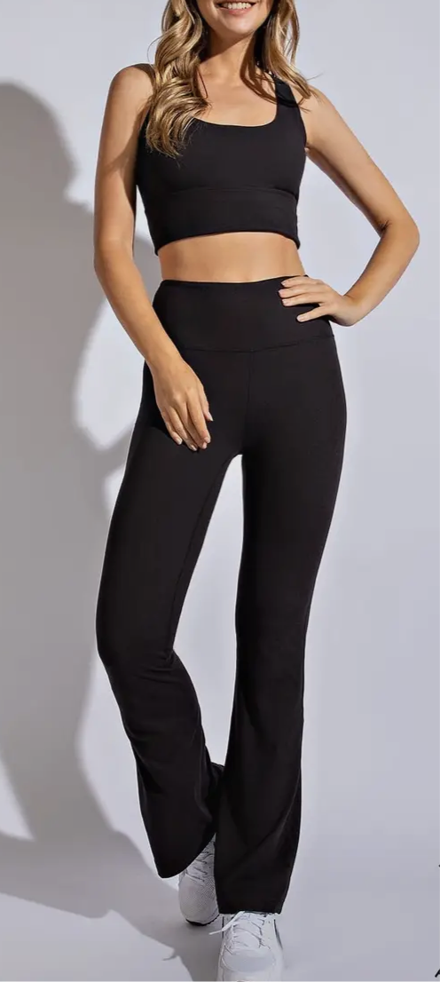 High Waisted Butter Bell Bottom Yoga Rae Mode