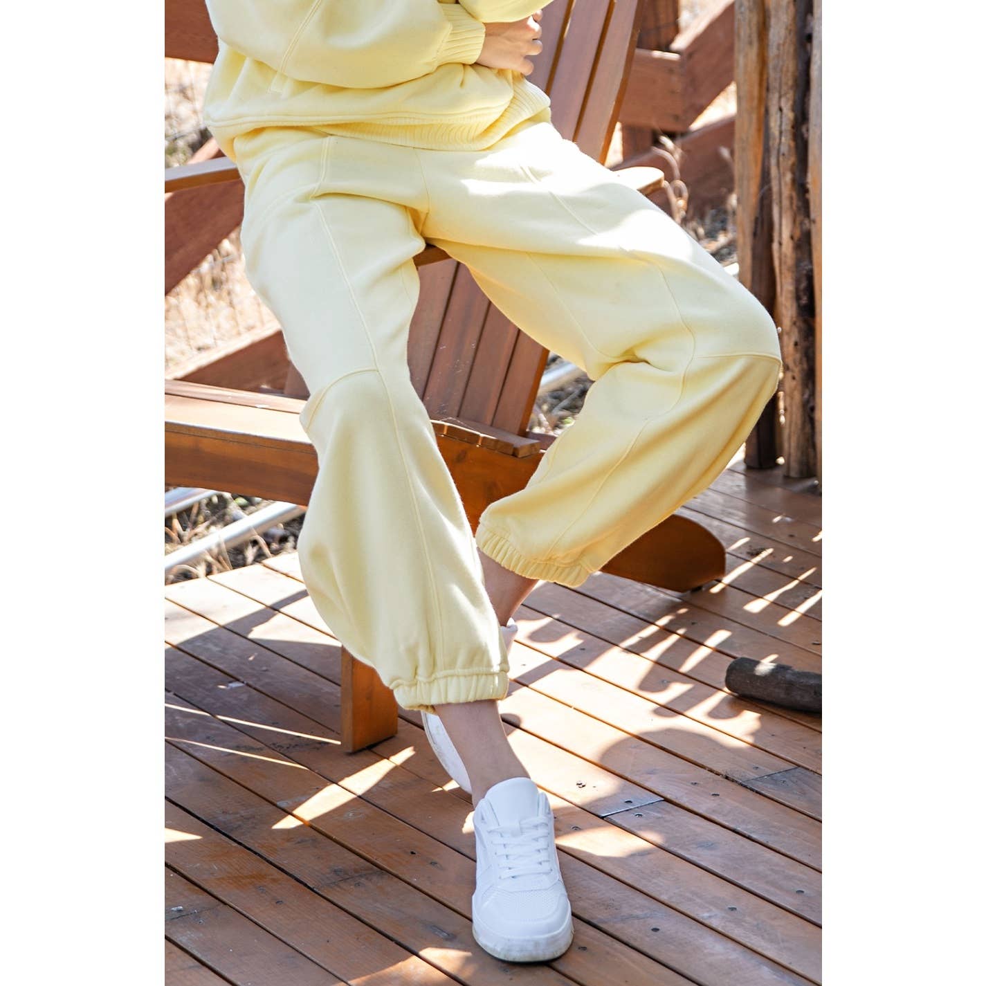 FLEECE COCOON JOGGER SWEATPANTS