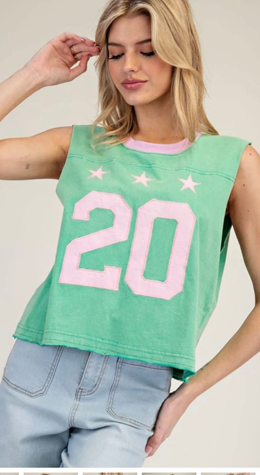 Lime Green Sports Top