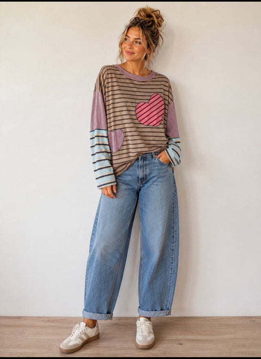Patchwork Heart Blouse ( Easel)
