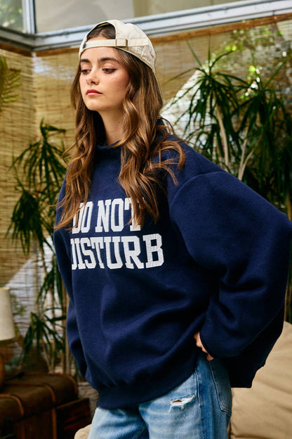HOMEBODY | Reversible "HOMEBODY" Mock Neck Sweatshirt