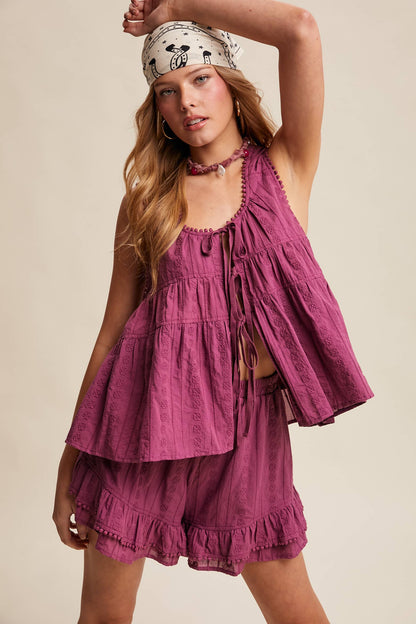 Plum Tired Short Set