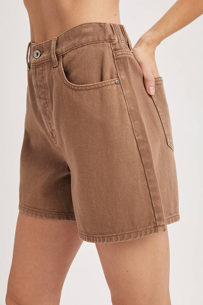 CLASSIC COTTON DENIM SHORTS