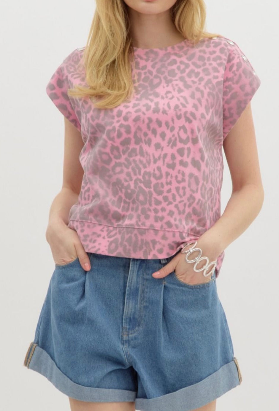 Pink Cheetah Top