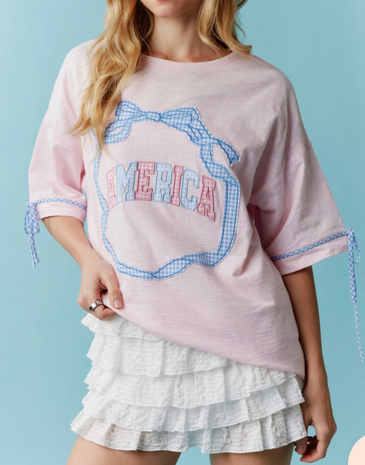 Pink America Top