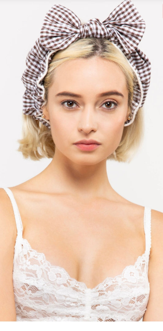 Gingham Head Band