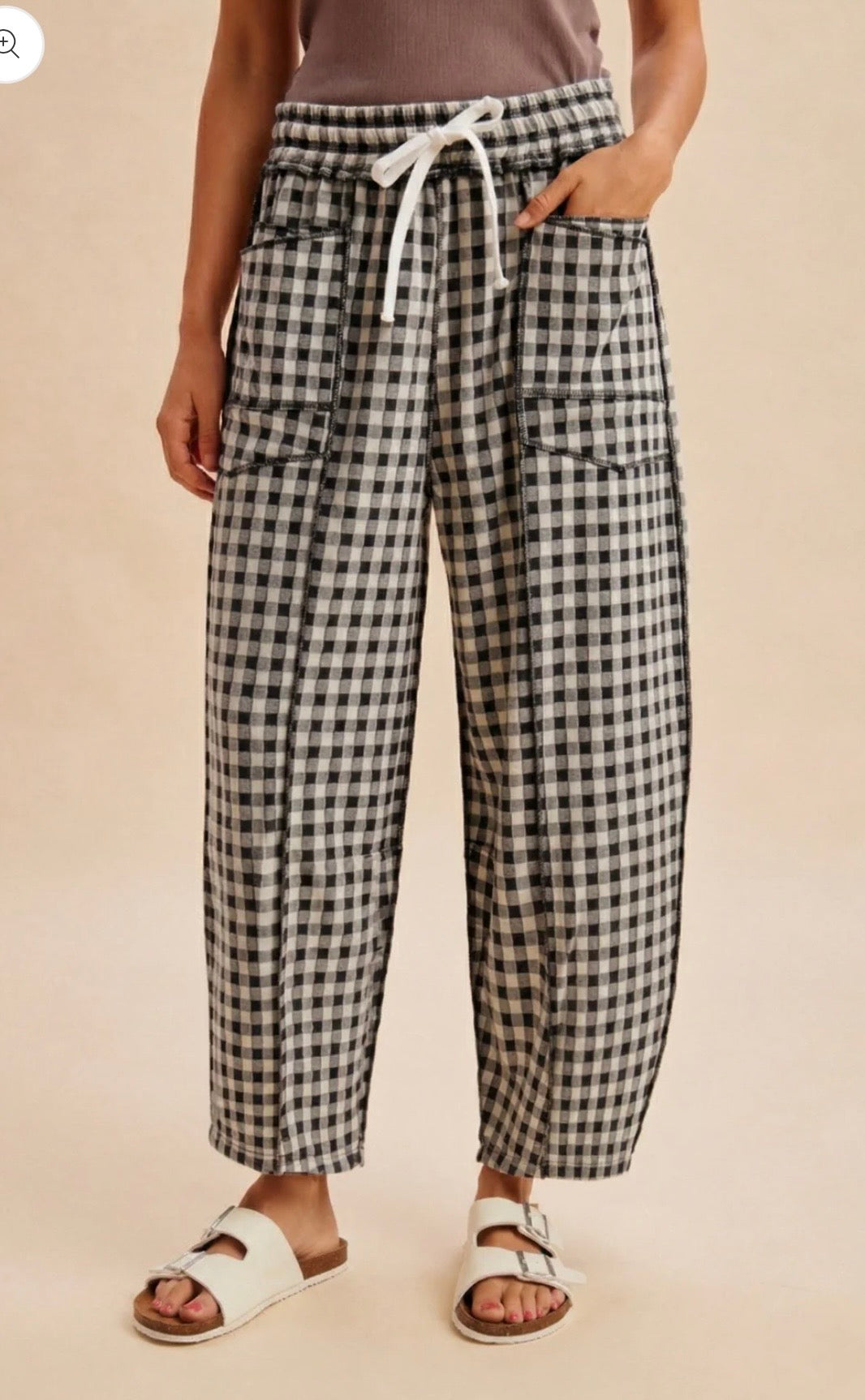 AW Gingham Butter Barrel