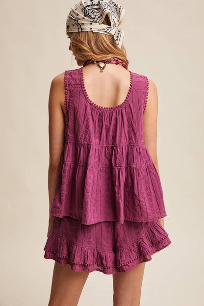 Plum Tired Short Set