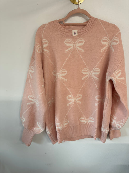Love my Pink Bows Sweater