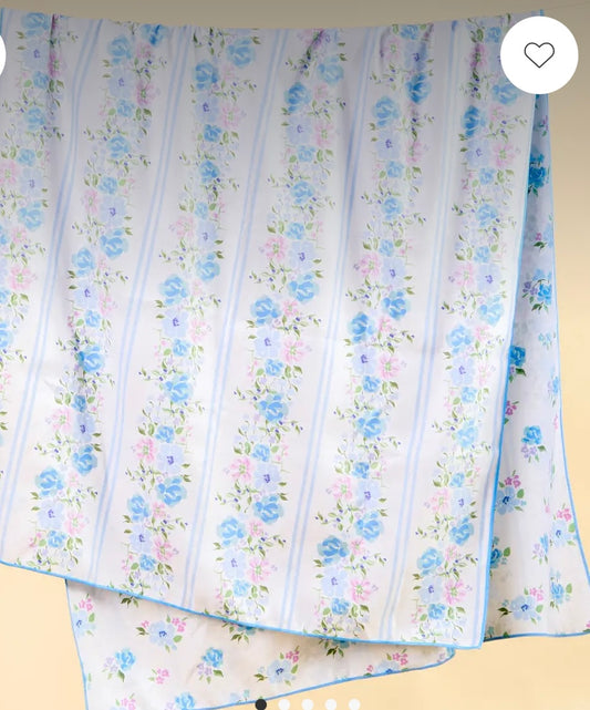 Blue Floral Quick Dry Beach Towel