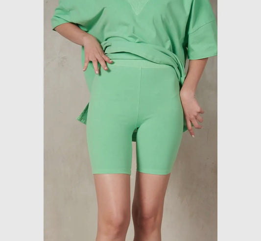 Kelly Green Biker Shorts