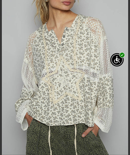 Brentwood Floral Star Top