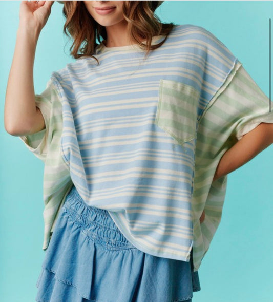 Fantastic Blue Lime Top