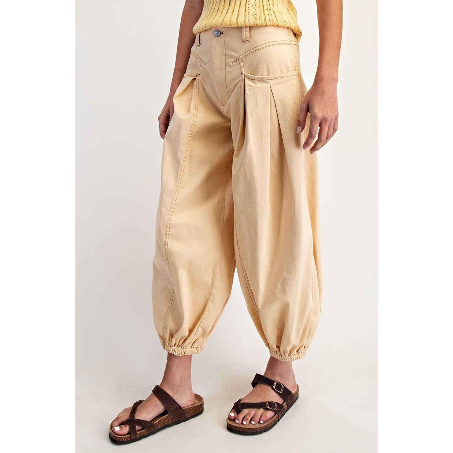PULL ON WIDE LEG PANTS