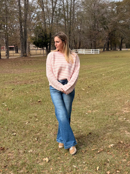 Soft Pink Sweater Peach Love