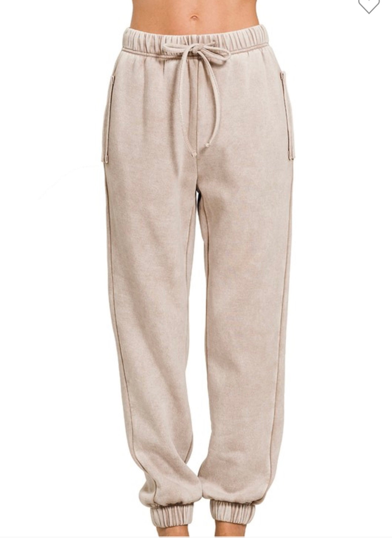 Light Mocha Fleece Joggers