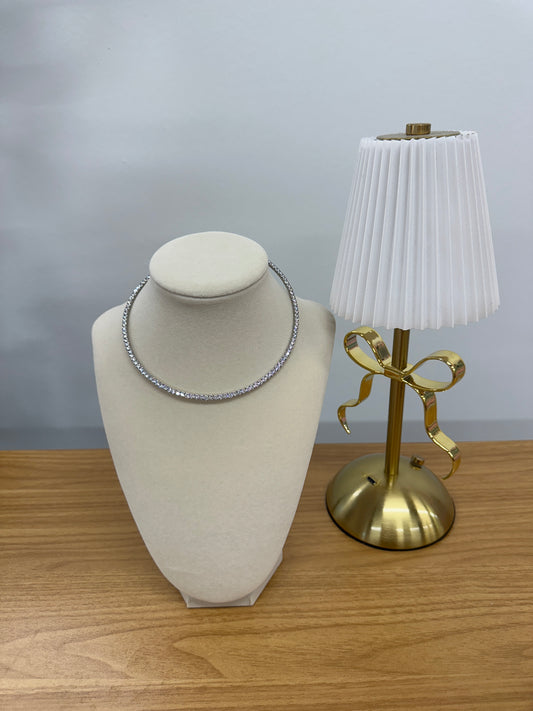 Silver Tennis Necklace