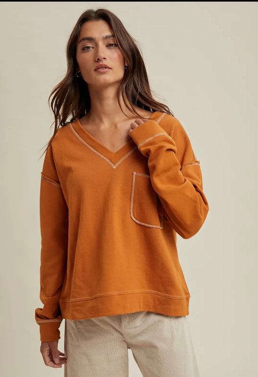 Canon Camel VNeck Top