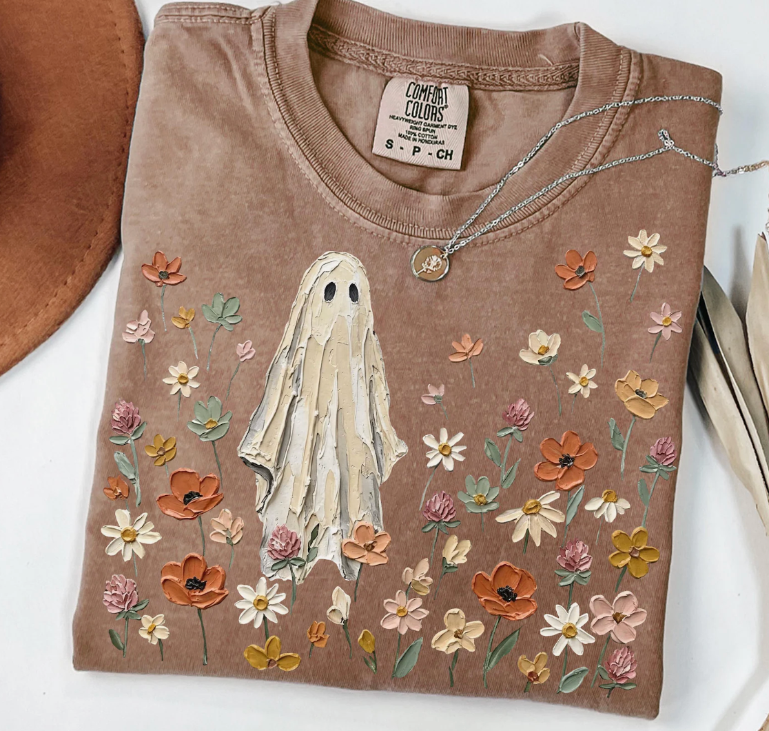 Wildflower Ghost Halloween -  Tees and Sweatshirts