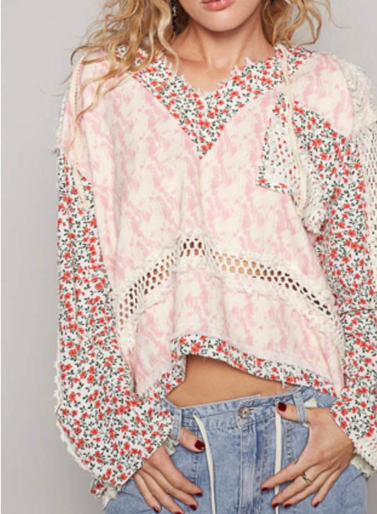 Pretty in Pink Flowers Top