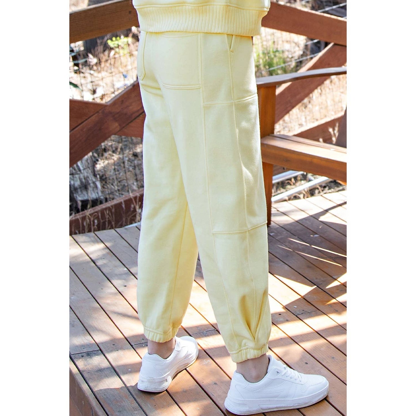 FLEECE COCOON JOGGER SWEATPANTS