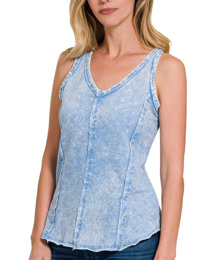 Mineral Wash Razor Back Tops