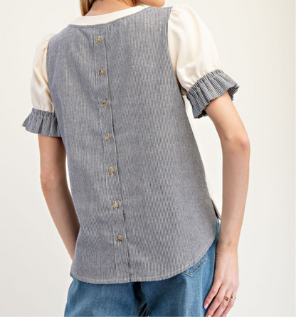Classic Pin Stripe Top