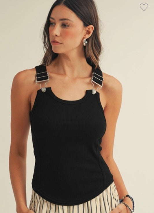 Buckle Edge Tank Tops