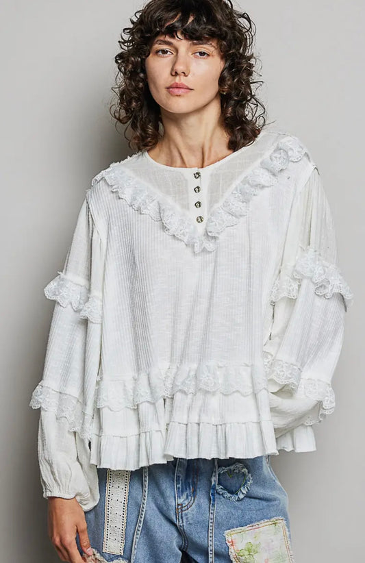 White Savanna Grace Top