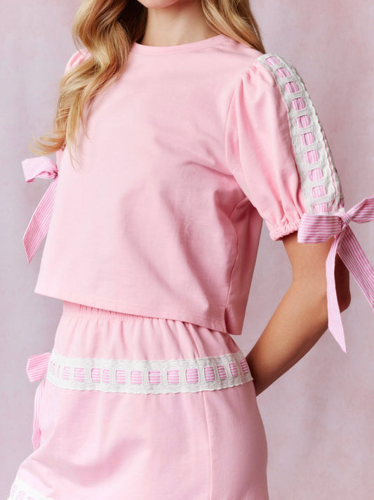 Pink Lacey B Top
