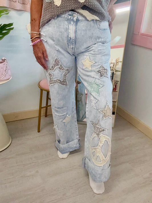 Washed Super Star Jeans Oli and Hali