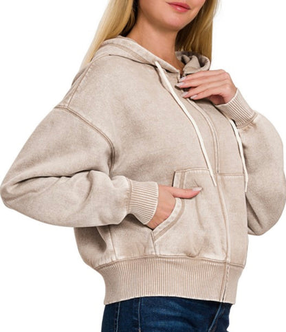 Light Mocha Fleece Hoodie