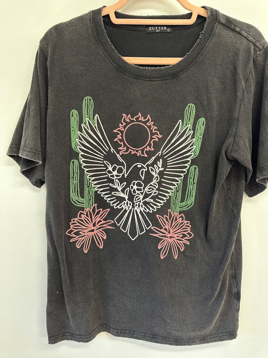 Western Bird Mineral Wash Tshirt