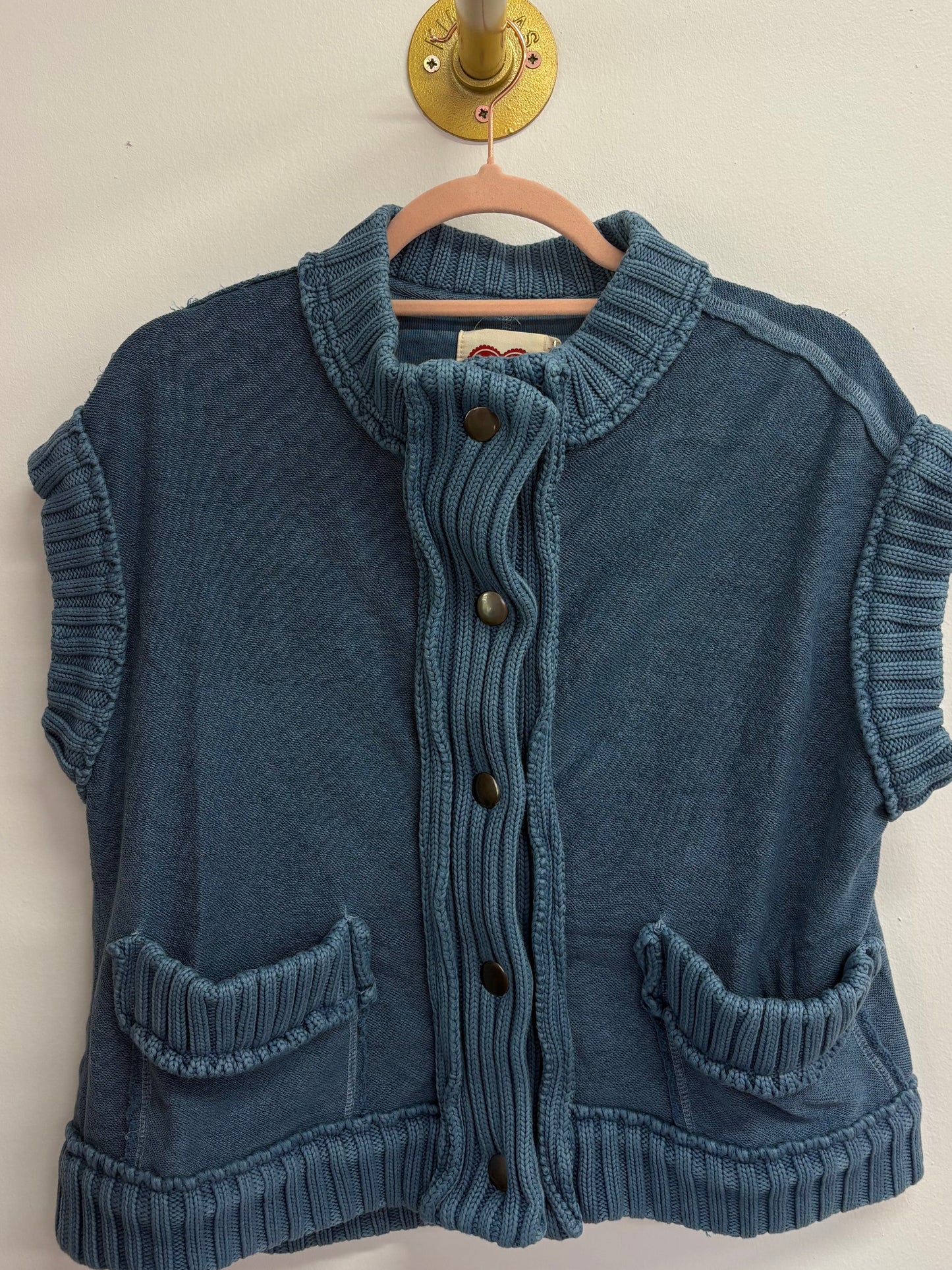 Denim Washed Terry Vest