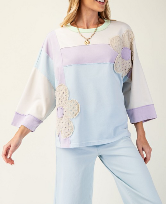 Sweet Nothings Light Blue Top ( Easel)