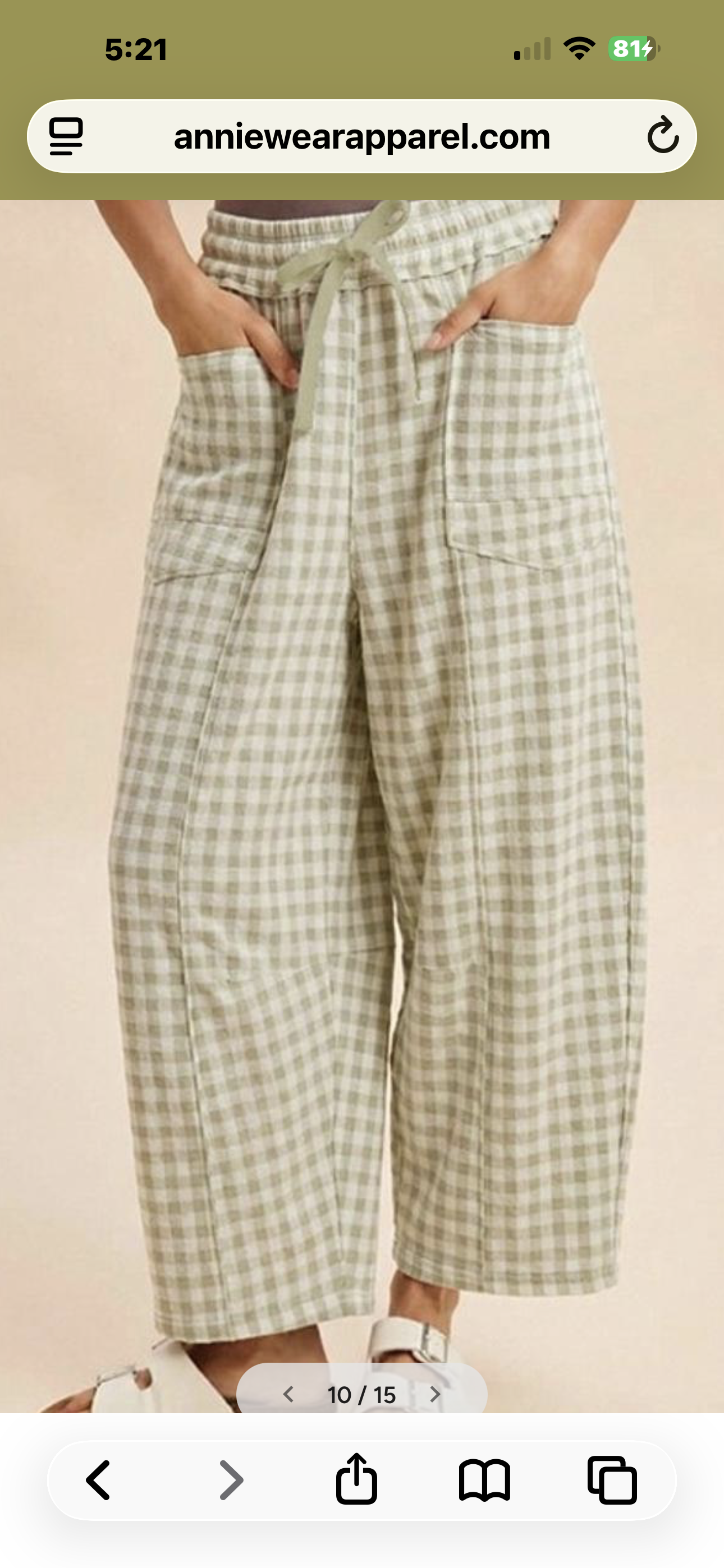 AW Gingham Butter Barrel