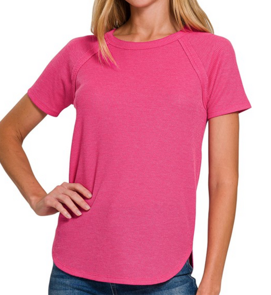 Baby Tee Hot Pink Top